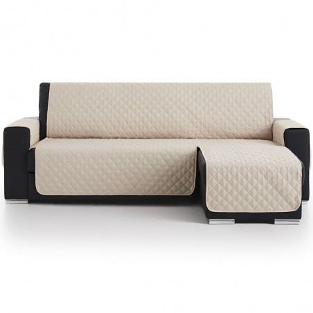Cubre Chaise Longue Acolchado Beige