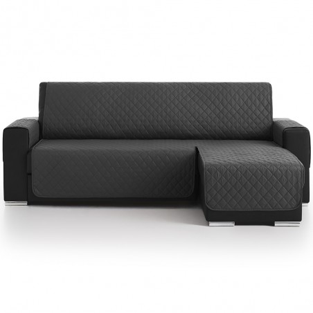 Cubre Chaise Longue Acolchado Gris