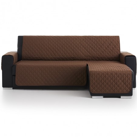 Cubre Chaise Longue Acolchado Marrón